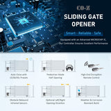 CO-Z 40-ft Slide Universal Electric Driveway Gate Opener Kit
