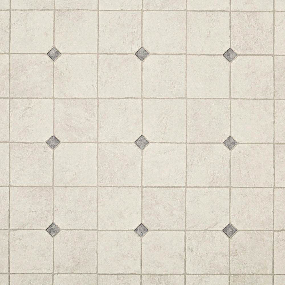Style Selections 12-ft W Cut-to-Length Carriage Point Stone Tile-Look Low-Gloss Sheet Vinyl Flooring