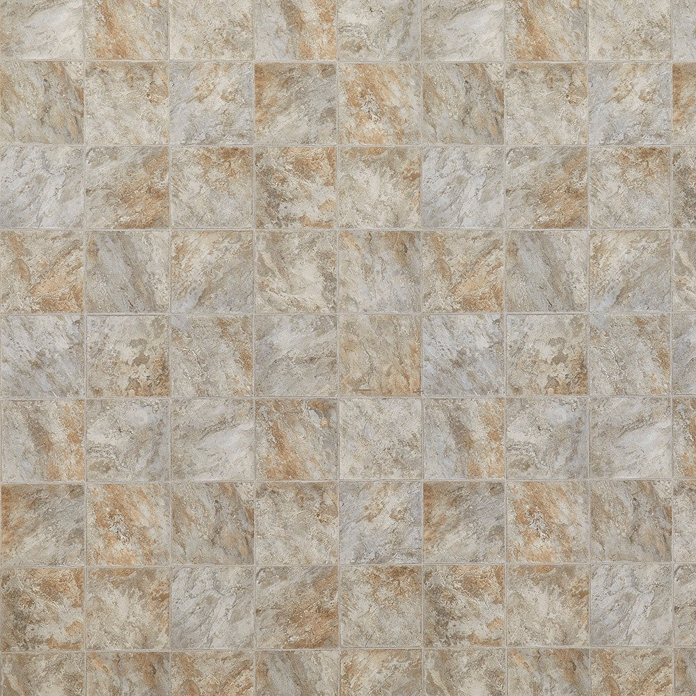 Style Selections 12-ft W Cut-to-Length Sienna Slate Stone-Look Low-Gloss Sheet Vinyl Flooring