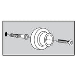 Satin Chrome Wall Door Stop