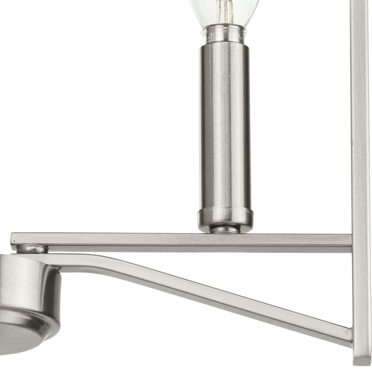 Progress Lighting Roxobel 3-Light Brushed Nickel Modern/Contemporary Square Medium Hanging Pendant Light