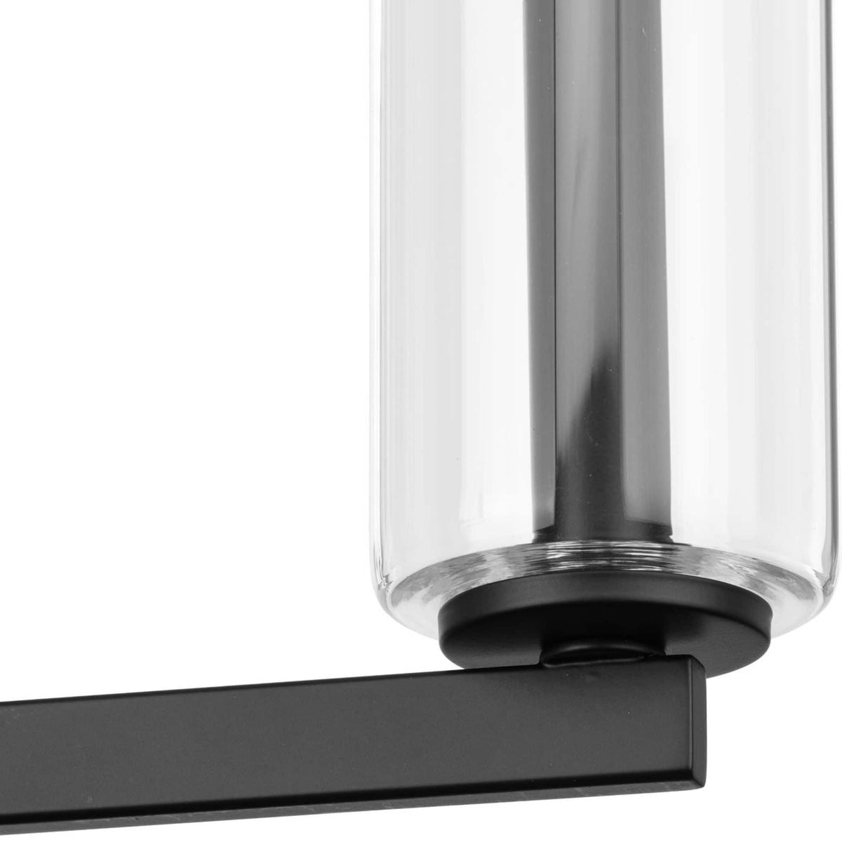 Progress Lighting Glennaire 4-Light Matte Black Modern/Contemporary Chandelier