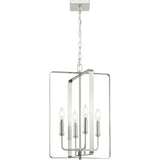 Progress Lighting McColl 4-Light Brushed Nickel Transitional Cage Chandelier