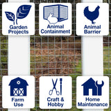 GARDEN CRAFT Gray Galvanized Steel Hardware Cloth Rolled Fencing with Mesh Size 1/2-in x 1/2-in