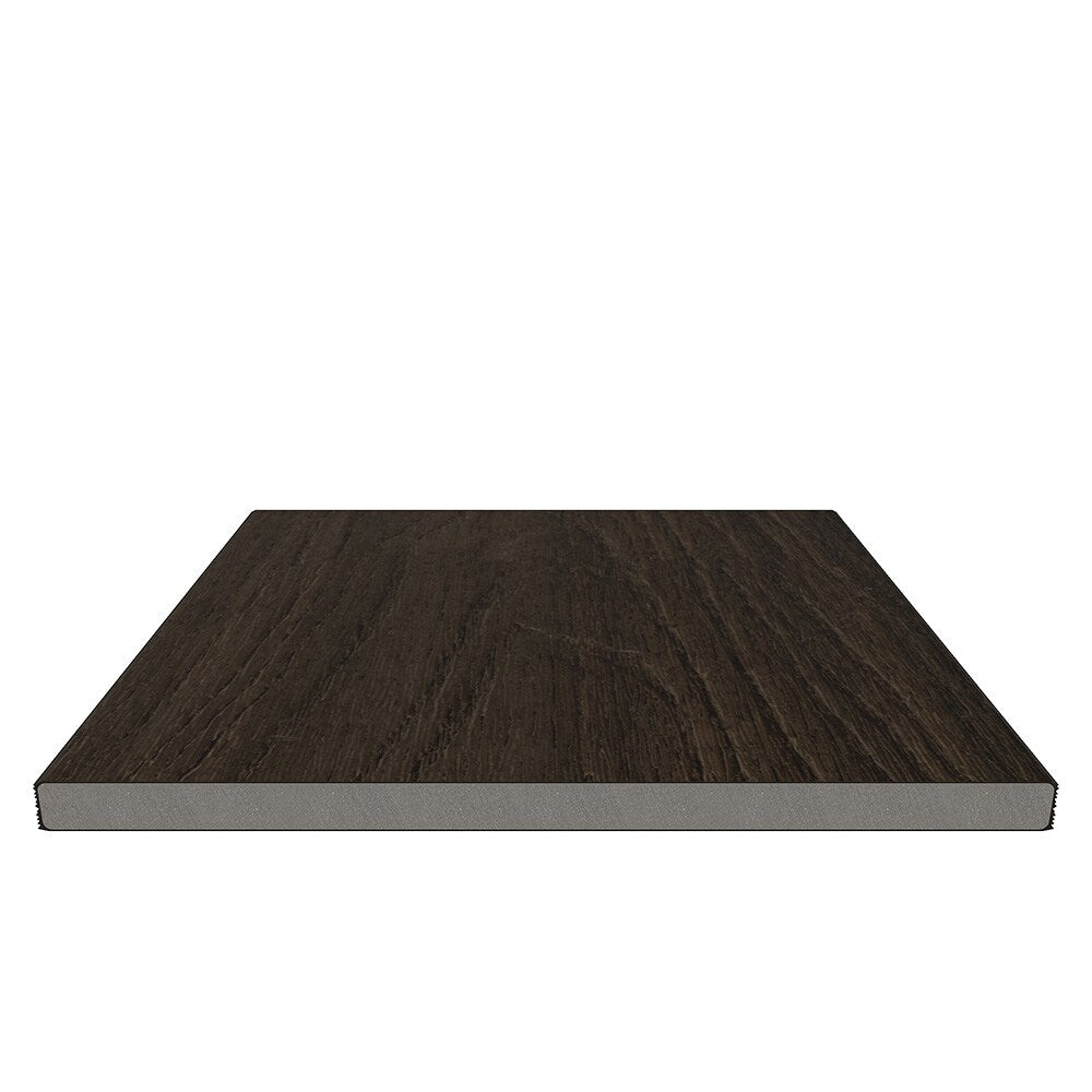 NewTechWood Fascia Board 1-in x 11-in x 6-ft Composite Spanish Walnut Fascia Deck Board (Actual Size: 0.6-in x 11-in)