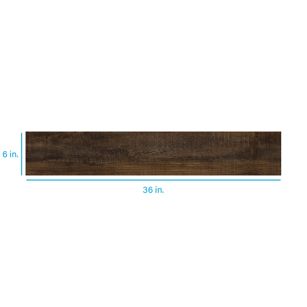 Style Selections Antique Woodland Oak 6-in W x 36-in L x 2-mm Peel-and-Stick Water-Resistant Luxury Vinyl Plank Flooring (1.5-sq ft Piece)
