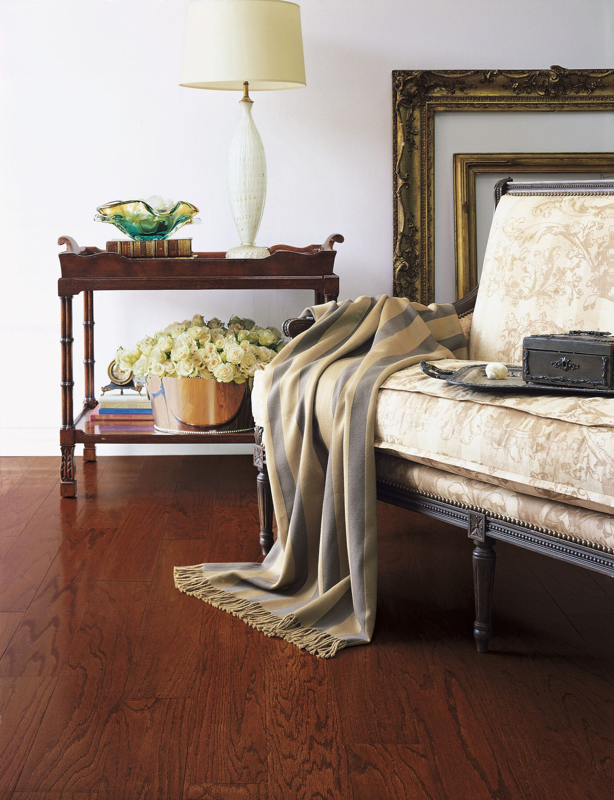 Bruce Turlington Lock and Fold Cherry Oak 3-in W x 3/8-in T x 60-in Smooth/Traditional Engineered Hardwood Flooring (22-sq ft / Carton)