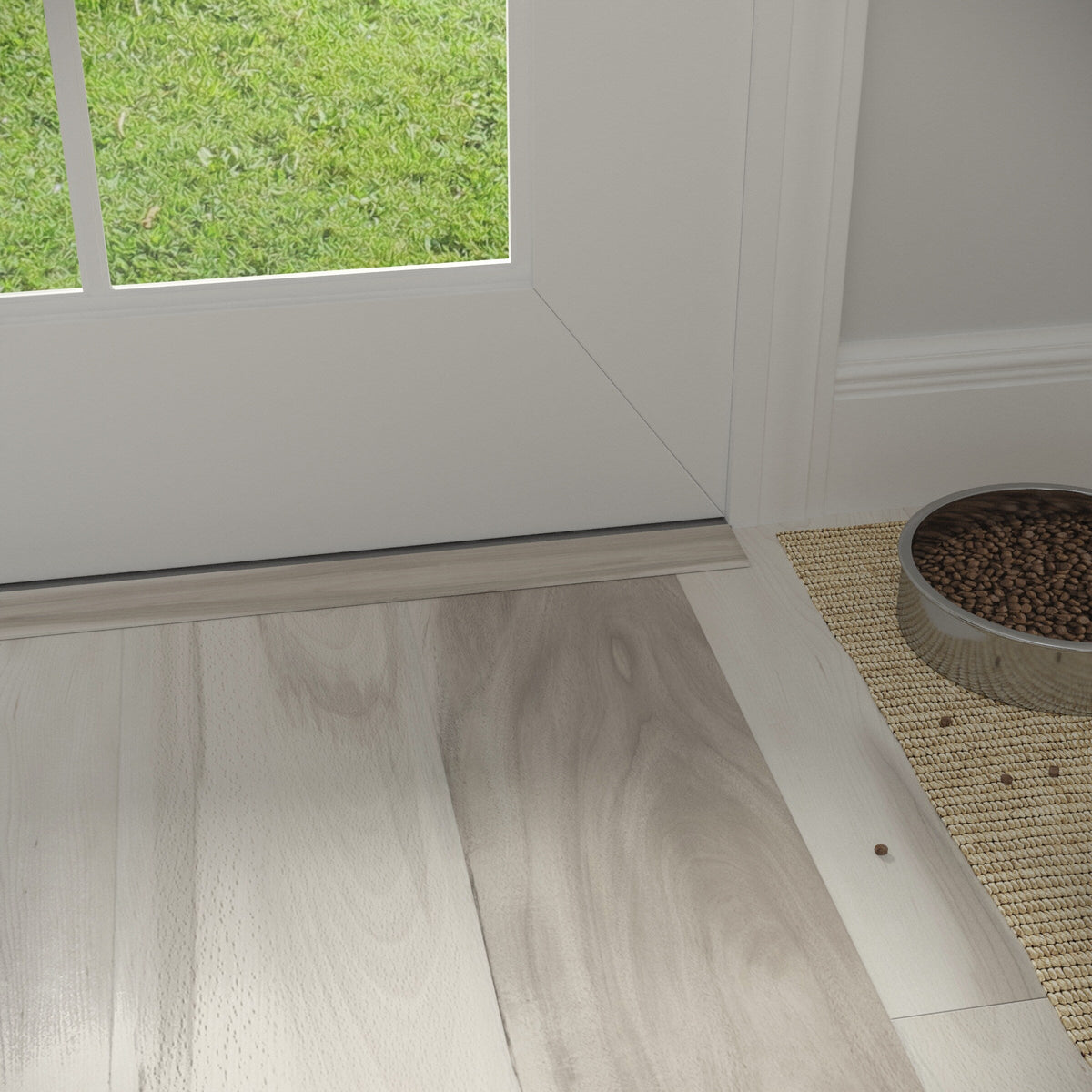 CALI Pro with Mute Step Seascape Hickory 1.37-in x 72-in Vinyl Floor Threshold