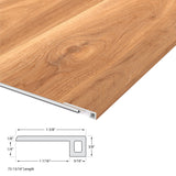 CALI Pro with Mute Step South Seas Oak 1.37-in x 72-in Vinyl Floor Threshold