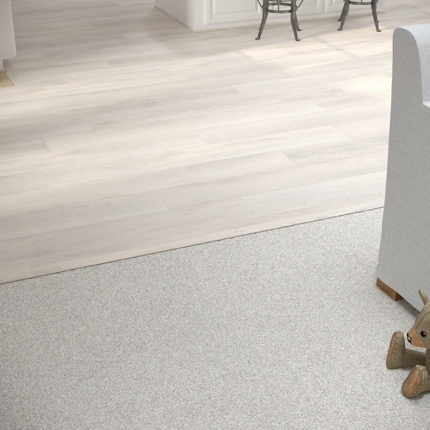 CALI Pro with Mute Step Castaway Oak 1.25-in x 72-in Vinyl Floor T-Moulding