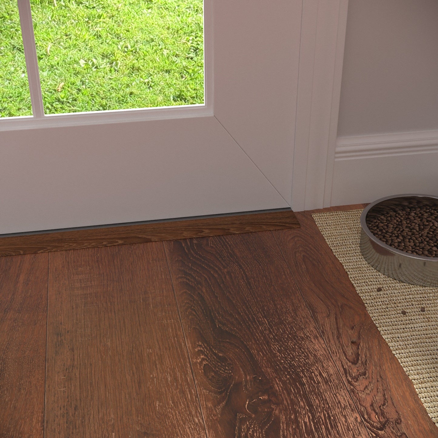 CALI Saddlewood 1.37-in x 72.83-in Vinyl Floor Threshold