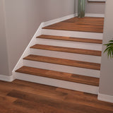 Cali Bamboo Vinyl Pro Classic 2.07-in x 72.83-in Saddlewood Prefinished Stair Nosing