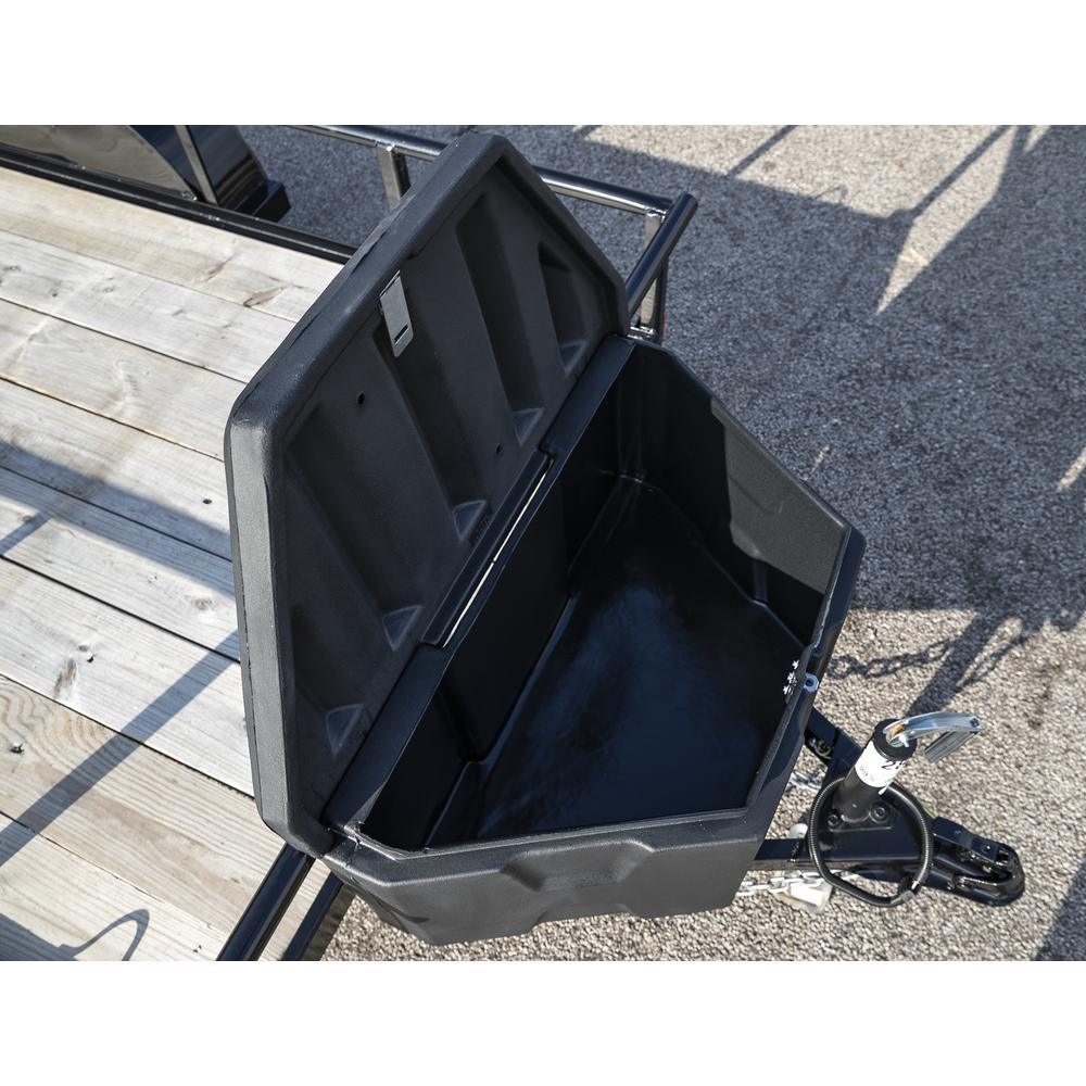 18 in. x 19 in. x 36 in. Matte Black Plastic Trailer Tongue Truck Tool Box - Super Arbor