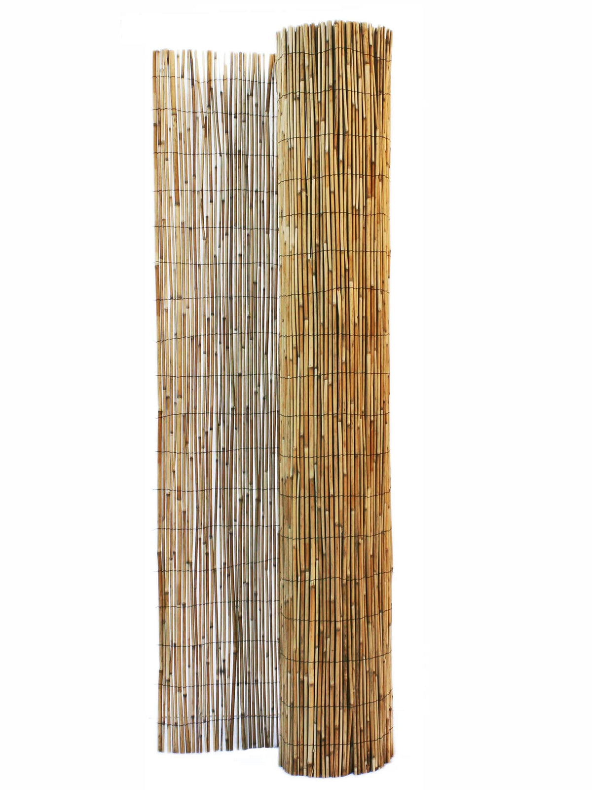 Backyard X-Scapes 6-ft x 16-ft Bamboo Semi-privacy No Dig Fence Panel