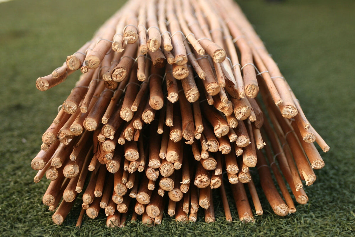Backyard X-Scapes 6-ft x 8-ft Bamboo Semi-privacy No Dig Fence Panel