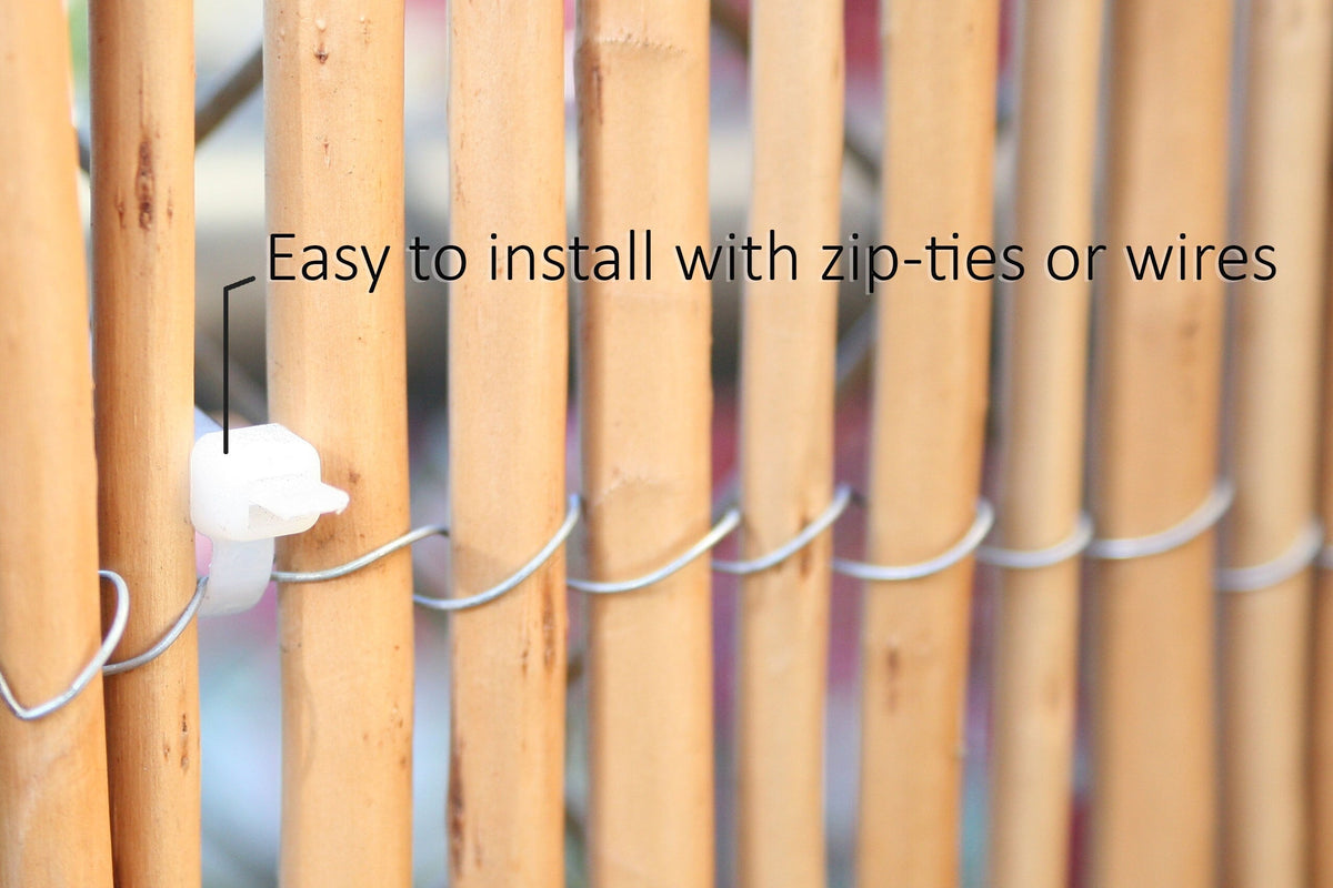 Backyard X-Scapes 6-ft x 8-ft Bamboo Semi-privacy No Dig Fence Panel