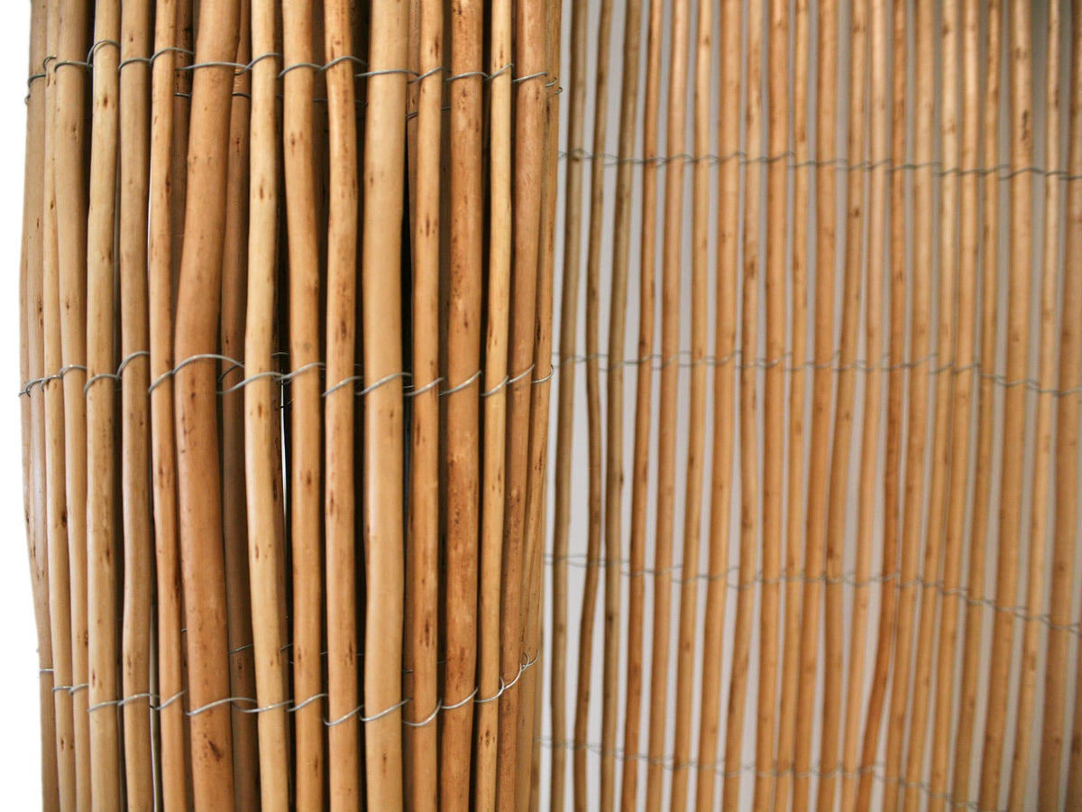 Backyard X-Scapes 6-ft x 8-ft Bamboo Semi-privacy No Dig Fence Panel
