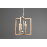 Progress Lighting Turnbury 4-Light Gray Coastal Chandelier