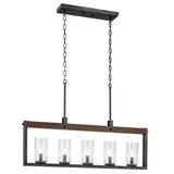 Kichler Barrington 5-Light Distressed Black Farmhouse Chandelier