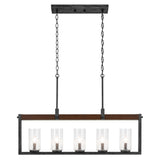Kichler Barrington 5-Light Distressed Black Farmhouse Chandelier