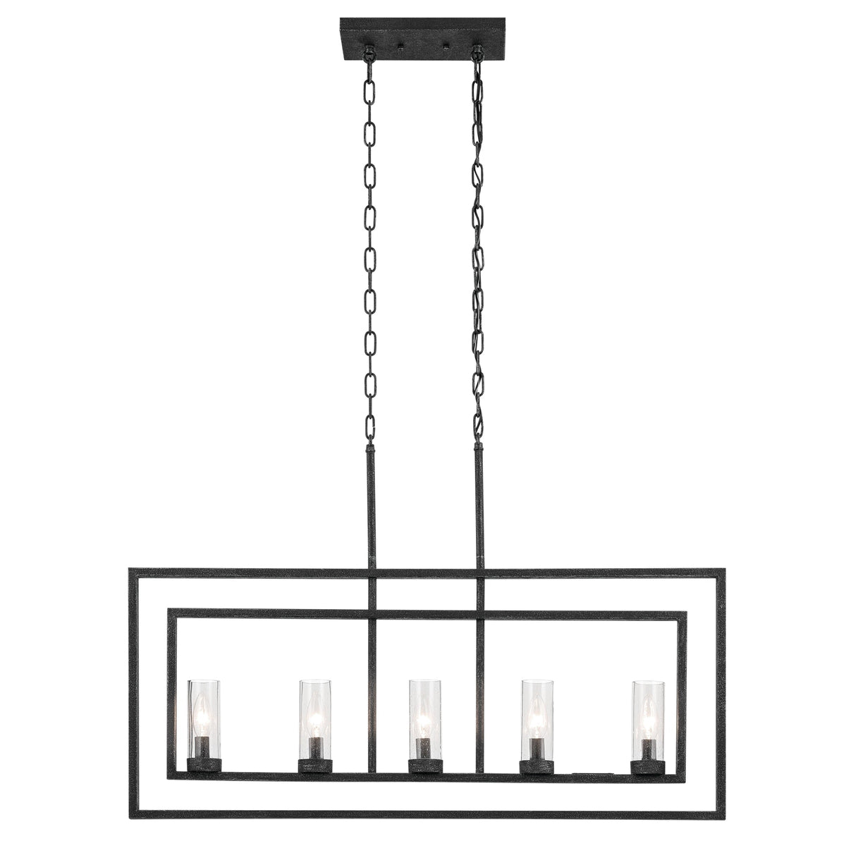 Kichler Vervain 5-Light Distressed Black Vintage Chandelier