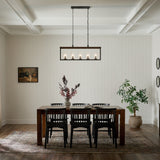 Kichler Barrington 5-Light Distressed Black Farmhouse Chandelier