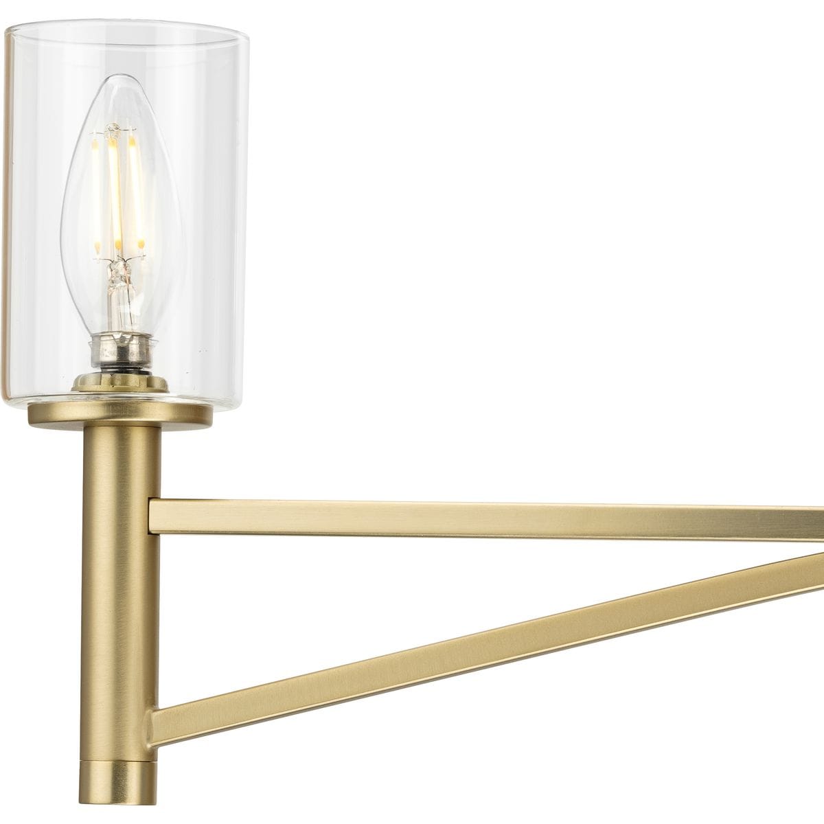 Progress Lighting Roxobel 5-Light Brushed Gold Modern/Contemporary Chandelier