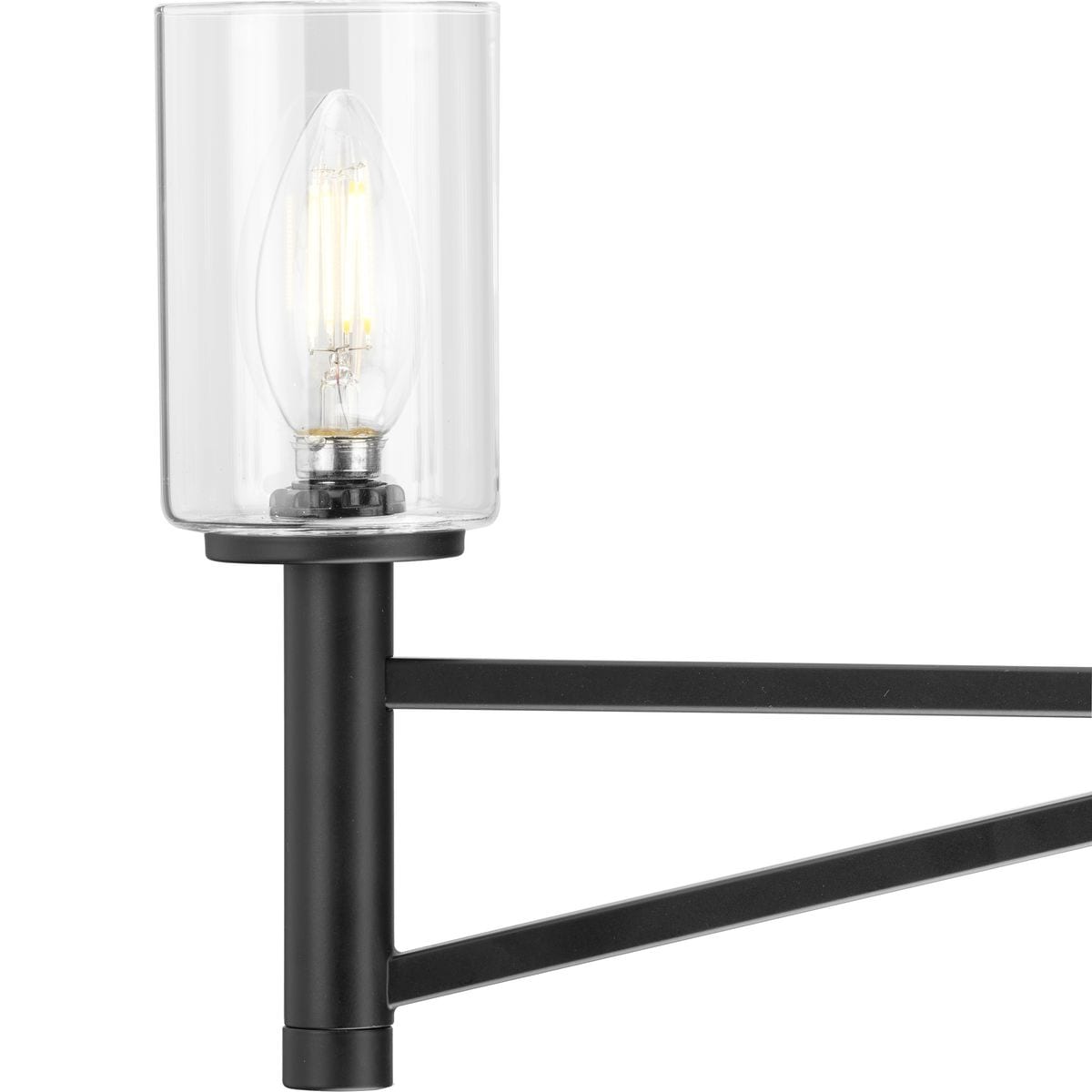 Progress Lighting Roxobel 5-Light Matte Black Modern/Contemporary Chandelier