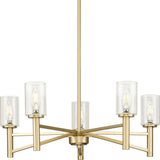 Progress Lighting Roxobel 5-Light Brushed Gold Modern/Contemporary Chandelier