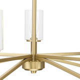 Progress Lighting Roxobel 5-Light Brushed Gold Modern/Contemporary Chandelier