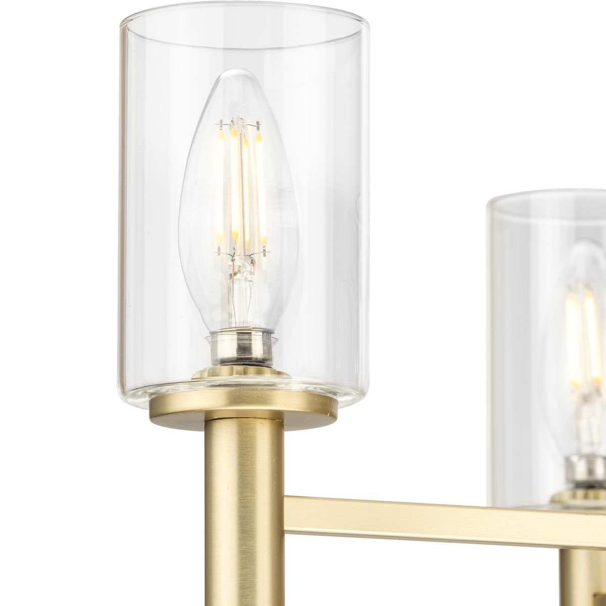 Progress Lighting Roxobel 5-Light Brushed Gold Modern/Contemporary Chandelier