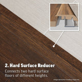 SimpleSolutions 2.37-in x 78.7-in Trenton Oak MDF 4-in-1 Floor Moulding