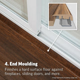 SimpleSolutions 2.37-in x 78.7-in Concord Maple MDF Floor 4-in-1 Moulding