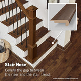 SimpleSolutions 2.37-in x 78.7-in Crema Oak Prefinished Stair Nosing