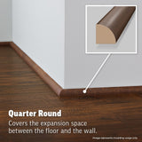 SimpleSolutions 0.75-in x 94.5-in Trenton Oak MDF Quarter Round Floor Moulding