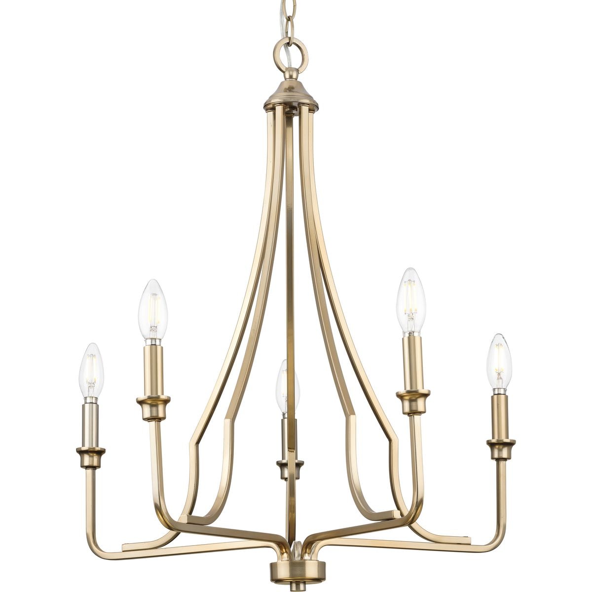 Progress Lighting Myerly 5-Light Bronze Modern/Contemporary Chandelier