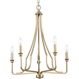 Progress Lighting Myerly 5-Light Bronze Modern/Contemporary Chandelier