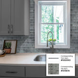 Apollo Tile Montana Light Gray 12-in x 12-in Glossy Glass Brick Patterned Wall Tile (4.83-sq. ft/ Carton)