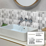 Apollo Tile 10-Pack Light Gray 1-in x 12-in Marble Pencil Tile (0.667-sq. ft/ Carton)