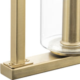 Progress Lighting Glennaire 6-Light Brushed Gold Modern/Contemporary Clear Glass Linear Large Hanging Kitchen Island Light
