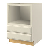 allen + roth Pattingham 30-in W x 34.5-in H x 24-in D Harbor 2-Drawers Microwave Base Fully Assembled Cabinet (Raised Panel Style)