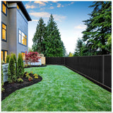 BOEN 5-ft H x 50-ft W Black Polyethelene Chain Link Fence Screen