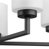 Progress Lighting Rexington 5-Light Matte Black Modern/Contemporary Chandelier