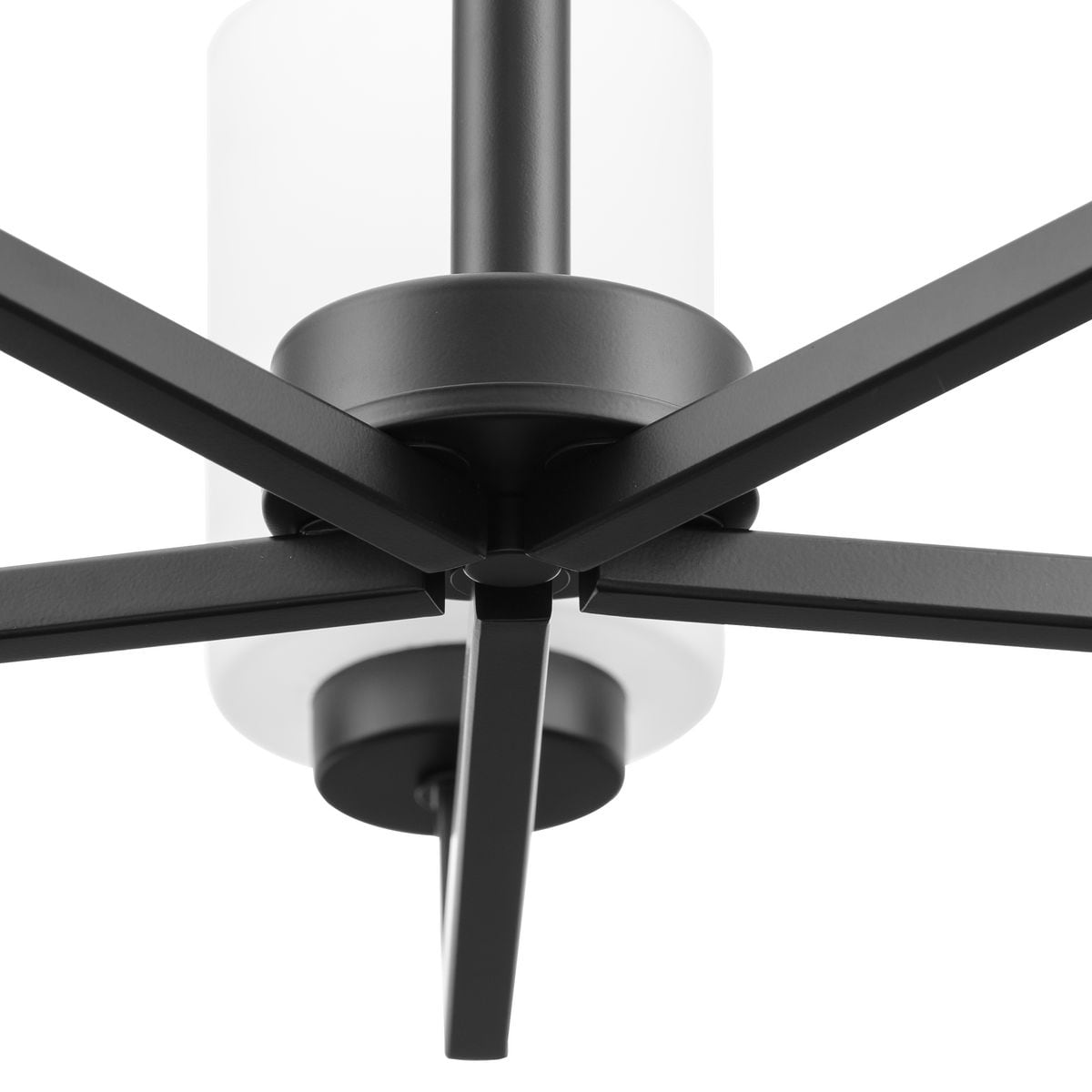 Progress Lighting Rexington 5-Light Matte Black Modern/Contemporary Chandelier