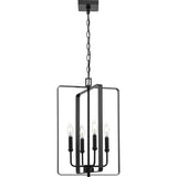 Progress Lighting McColl 4-Light Matte Black Transitional Chandelier