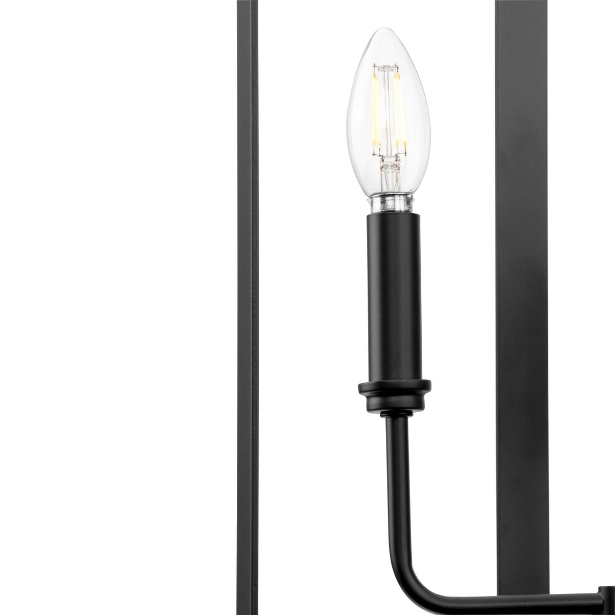 Progress Lighting McColl 4-Light Matte Black Transitional Chandelier