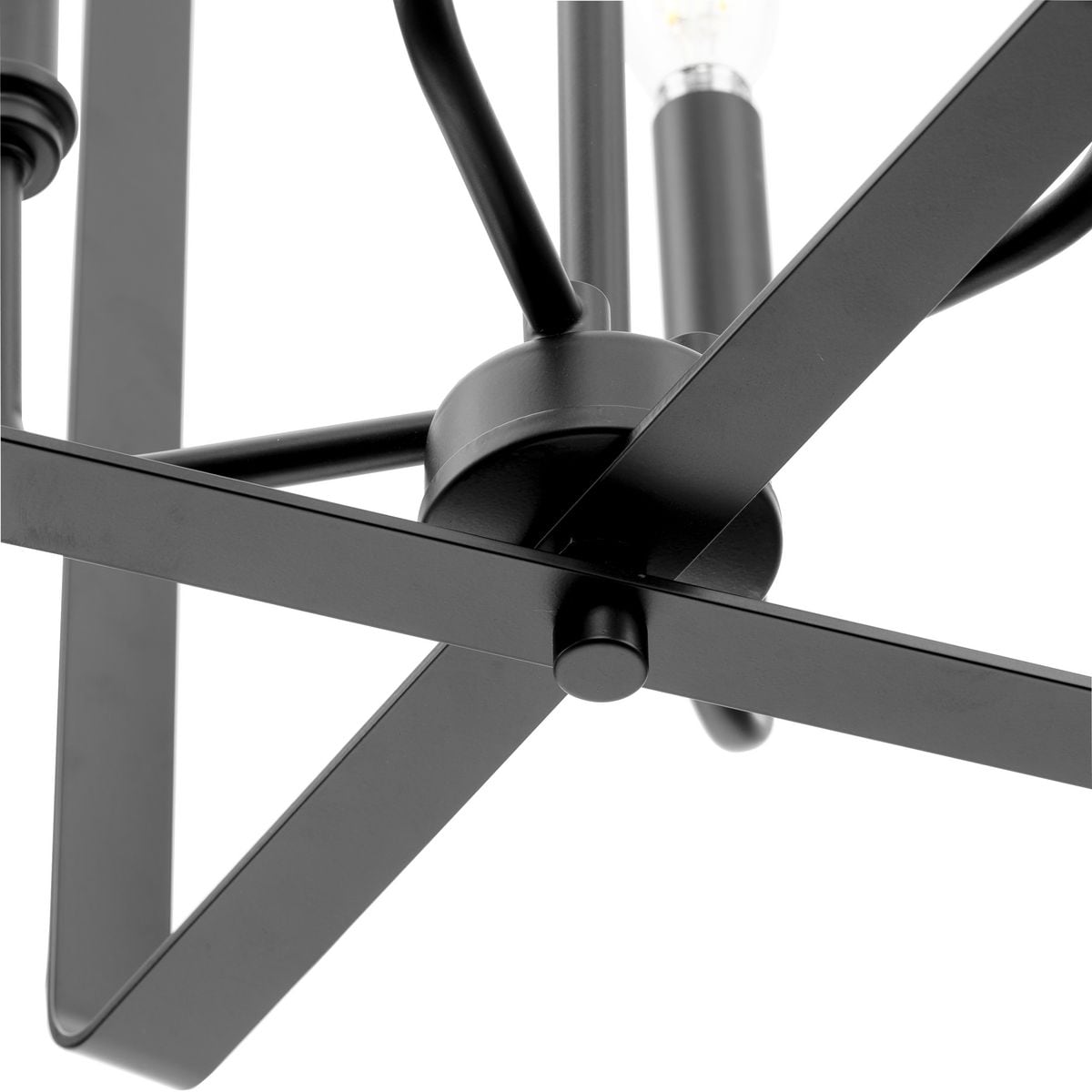 Progress Lighting McColl 4-Light Matte Black Transitional Chandelier