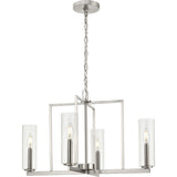 Progress Lighting Glennaire 4-Light Brushed Nickel Modern/Contemporary Chandelier