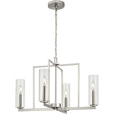 Progress Lighting Glennaire 4-Light Brushed Nickel Modern/Contemporary Chandelier