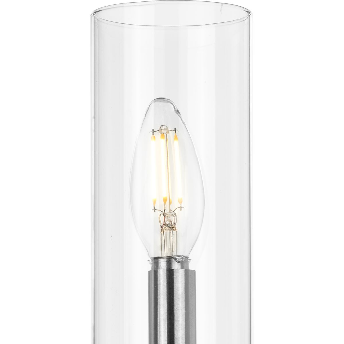 Progress Lighting Glennaire 4-Light Brushed Nickel Modern/Contemporary Chandelier
